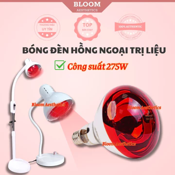 Bóng đèn hồng ngoại 275W dùng trị liệu, sưởi ấm | Bóng đèn hồng ngoại cho các loại đèn