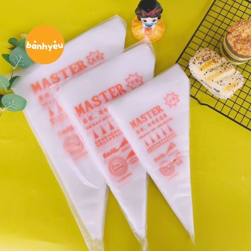 ⚡Siêu rẻ⚡ Túi nilong bắt kem, túi tam giác nilon - trang trí bánh kem - đủ các size