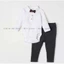 H.M Set bodysuit dài tay kèm quần công tử cho bé yêu hàng xuất xịn