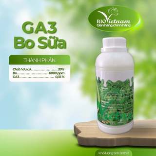 (MUA 5 TẶNG 2) GA3 BO SỮA Bio Việt Nam 500ml - Siêu đánh thức chè đông tăng sản lượng, kích thích sinh trưởng, bật mầm