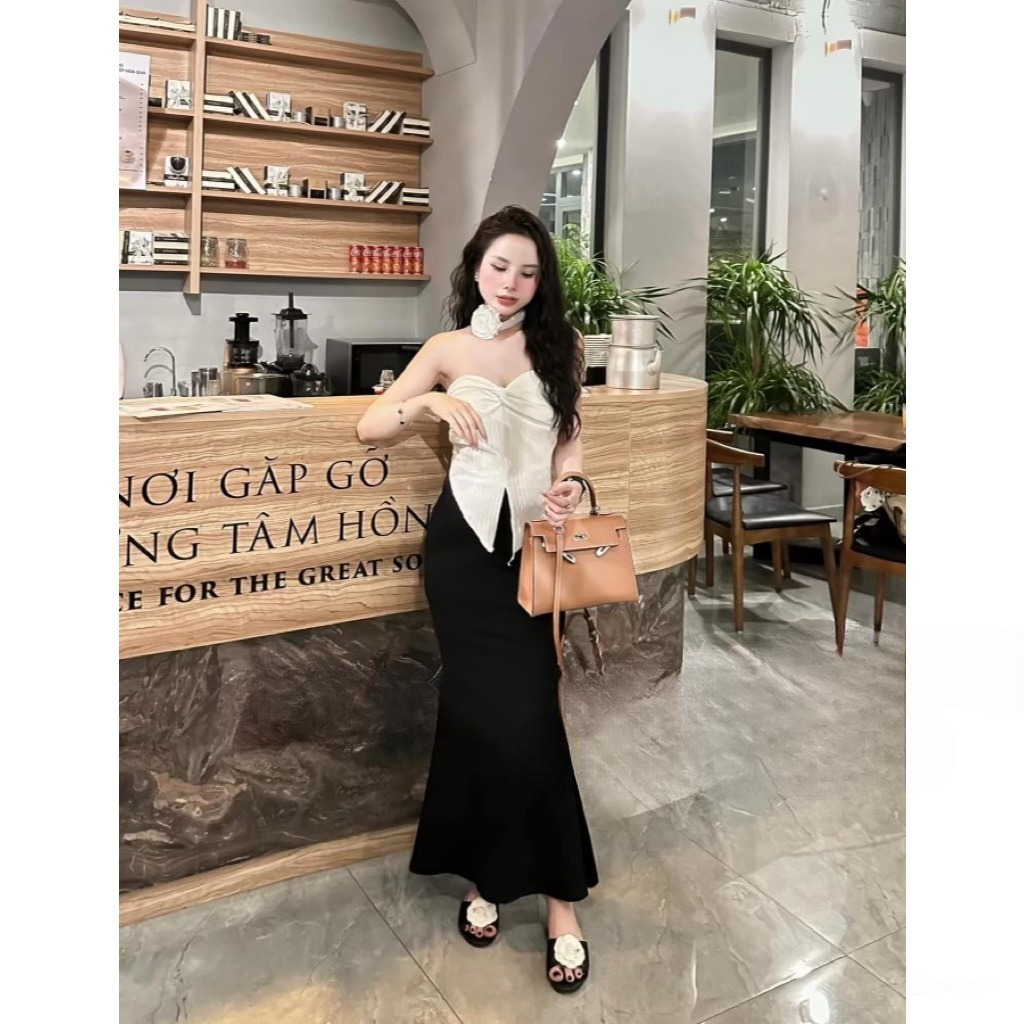 Chân váy nữ đuôi cá chất liệu cotton mềm mịn cao cấp Jumito, váy nữ phong cách Hàn Quốc mặc tôn dáng HCOM2757