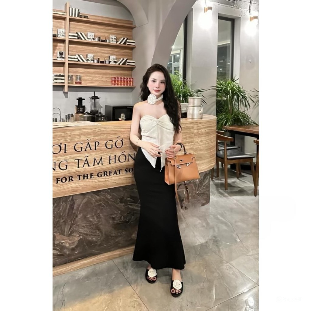 Chân váy nữ đuôi cá chất liệu cotton mềm mịn cao cấp Jumito, váy nữ phong cách Hàn Quốc mặc tôn dáng HCOM2757
