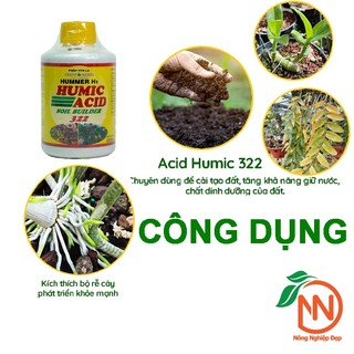 Humic 322 Chai 235ml - Phân Bón Hữu Cơ Giải Độc Cho Đất