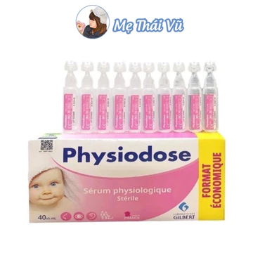 Nước Muối Sinh Lý Physiodose Vệ Sinh Tai, Mũi, Mắt Cho Bé Cho Trẻ Sơ Sinh Mẹ Thái Vũ