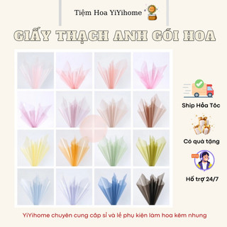 Giấy Thạch Anh Bóng Kính Trong Suốt Gói Hoa Gói Quà DIY Handmade YiYihome