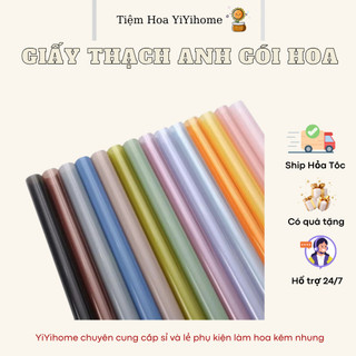 Giấy Thạch Anh Bóng Kính Trong Suốt Gói Hoa Gói Quà DIY Handmade YiYihome