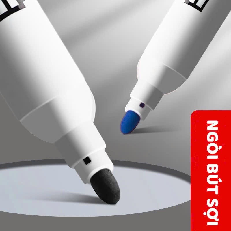 Bút Lông Viết Bảng Trắng Xóa Được Bút Dạ Viết Bảng Đầu Bút Viết Êm Trơn Màu Xanh Và Đen