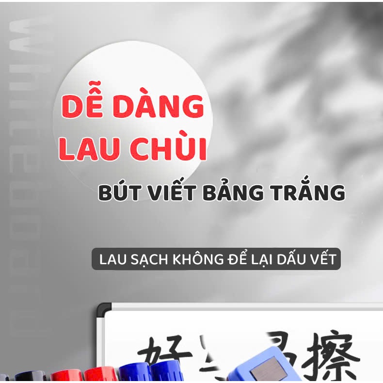 Bút Lông Viết Bảng Trắng Xóa Được Bút Dạ Viết Bảng Đầu Bút Viết Êm Trơn Màu Xanh Và Đen