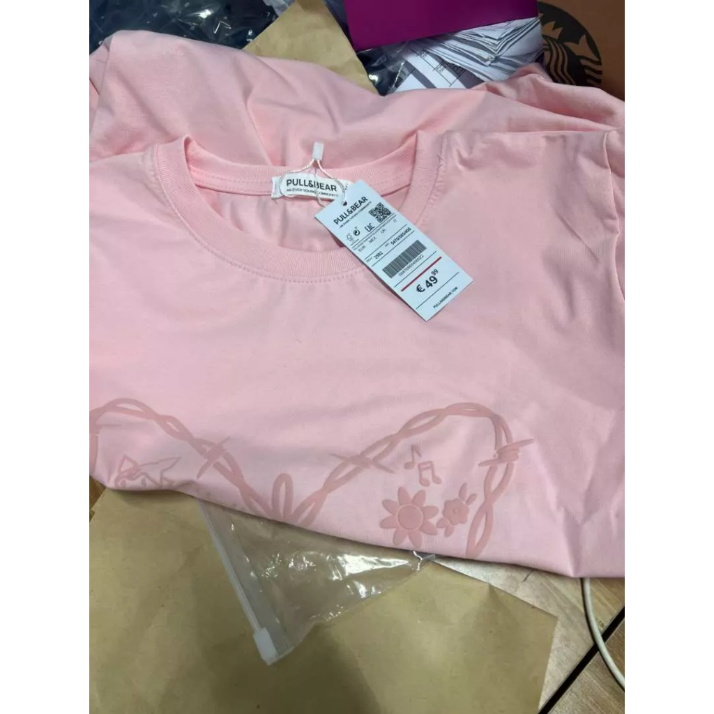 Áo phông nữ thêu hình bướm màu hồng dễ thương Jumato, áo thun nữ chất cotton mềm mịn thoáng mát cao cấp D1613