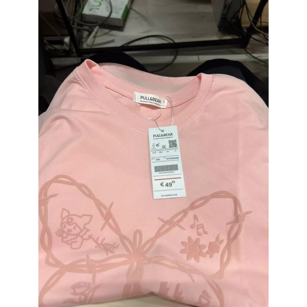 Áo phông nữ thêu hình bướm màu hồng dễ thương Jumato, áo thun nữ chất cotton mềm mịn thoáng mát cao cấp D1613