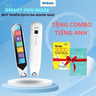 Bút ngoại ngữ - Smart Pen MC08 - Bút phiên dịch thông minh đa ngôn ngữ - tặng combo sách ngoại ngữ tùy chọn