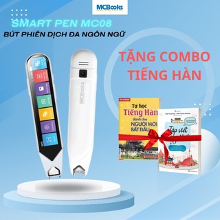Bút ngoại ngữ - Smart Pen MC08 - Bút phiên dịch thông minh đa ngôn ngữ - tặng combo sách ngoại ngữ tùy chọn