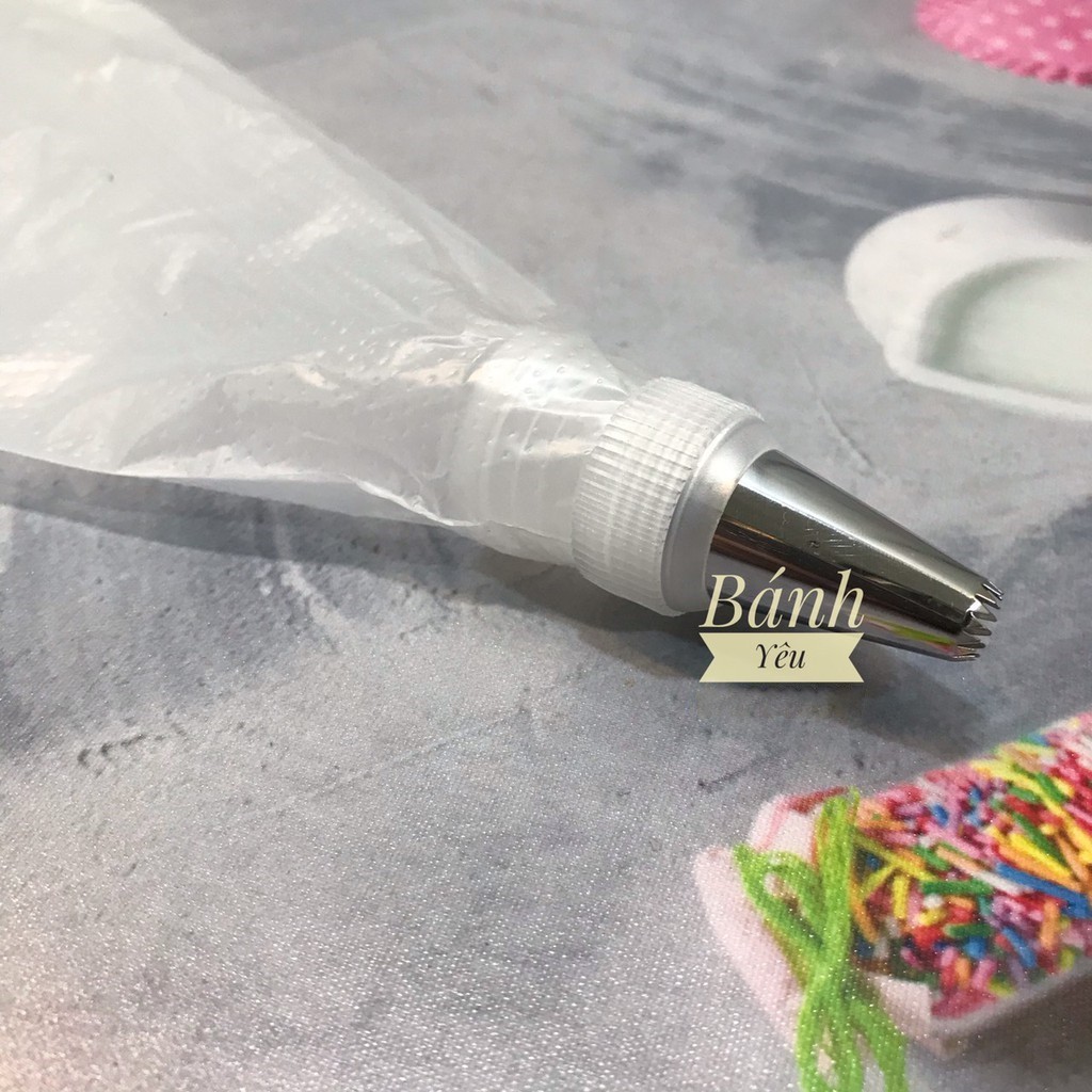 Chốt Trắng Bắt Kem Trang Trí Bánh