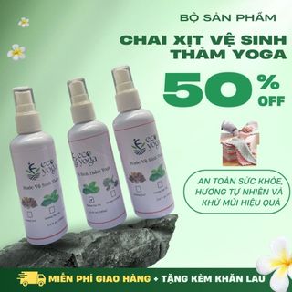 Nước vệ sinh thảm YOGA, dung dịch tinh dầu xịt thảm hương tự nhiên khử mùi mồ hôi 100ml, hàng nhập khẩu cao cấp, an toàn