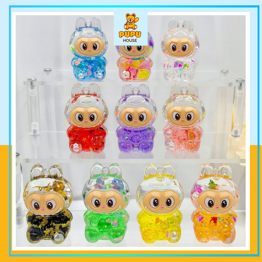 Labubu Lớn Size To Mô Hình Labubu Charm Nước Thỏ Nước Moi Nước Dễ Thương Kim Tuyến Lấp Lánh Hot Trend Giá Rẻ- PUPU HOUSE