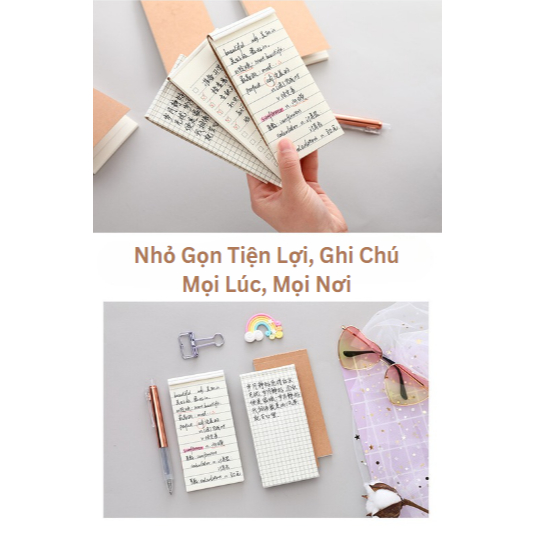 Sổ Mini, Sổ Ghi Chú To Do List Tiện Lợi MESO 100 Trang - Sổ Order, Check list Công Việc (7x14cm)