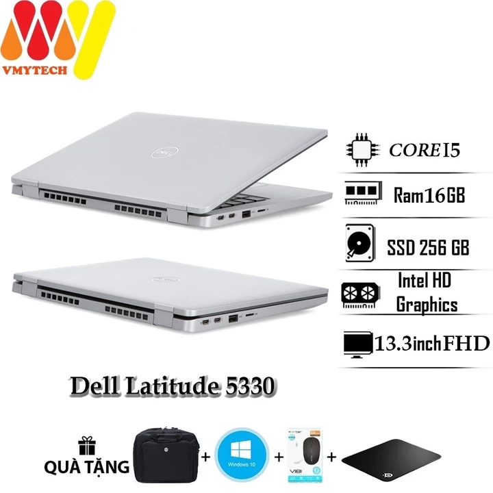 Laptop Dell Latitude 5330, Dell E5330 Core i5-1245, Ram 16GB, SSD 256GB, màn 13.3inch Full HD