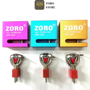 Khóa máy xe bằng Titanium siêu cứng, siêu nhẹ, Ổ Khóa đĩa Zoro Titanium Độ cứng gấp nhiều lần thép không gỉ
