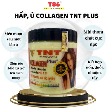 Ủ Hấp tóc Collagen TNT plus, kem ủ tóc phục hồi hư tổn giúp tóc chắc khỏe, mềm mượt ngay lần đầu sử dụng