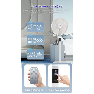 Ảnh 5 – Quạt năng lượng mặt trời,quạt tích điện 919T mẫu mới 2026,điều khiển,báo pin,động cơ không chổi than,cổng usb Củ sạc220V