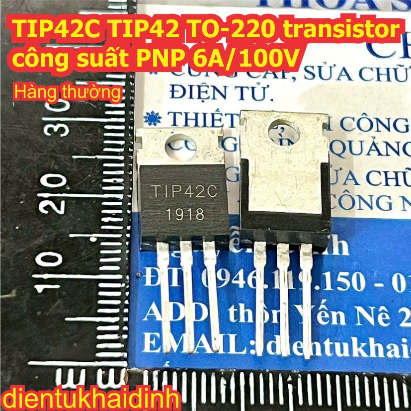 10PCS TIP42C TIP42 PNP TRANSISTOR 100V 6A TO-220