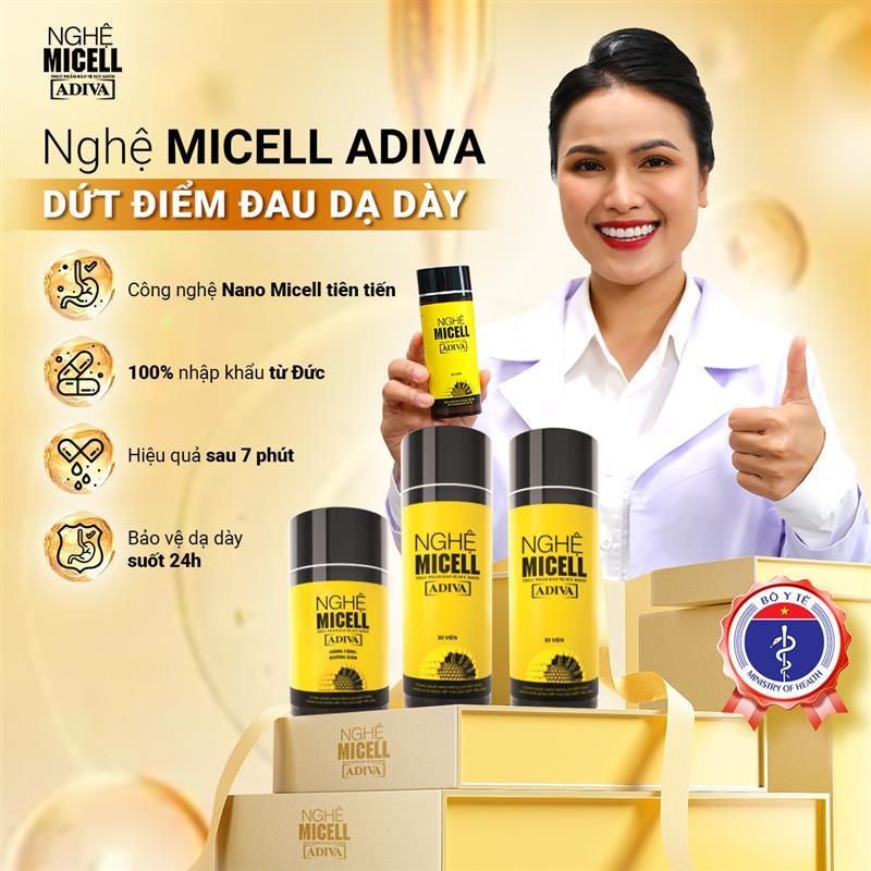 Ảnh Nghệ Micell ADIVA 14 Viên- Hỗ Trợ Các Vấn Đề Về Đau Bao Tử, Dạ Dày 1