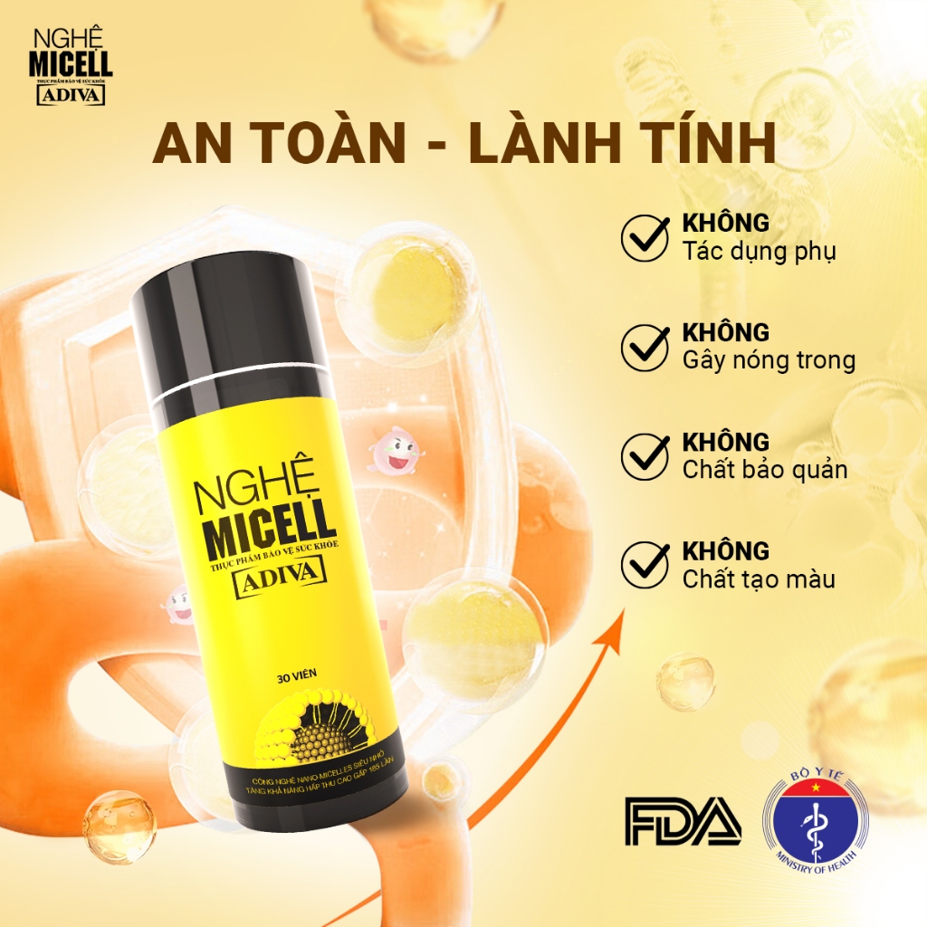Ảnh Nghệ Micell ADIVA 14 Viên- Hỗ Trợ Các Vấn Đề Về Đau Bao Tử, Dạ Dày 2