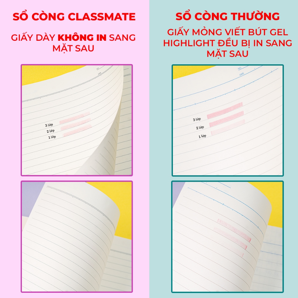 [Tặng Bút] Sổ Còng Classmate Binder Còng Nhựa Không Rỉ A5 B5 Ruột Giấy Refill 100GSM Kẻ Ngang/Caro/Chấm Sổ Van Gogh
