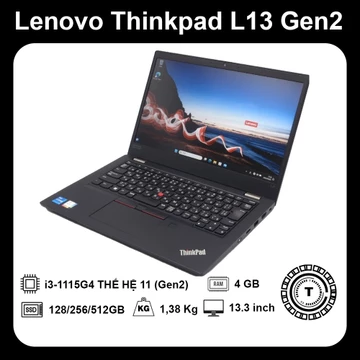 [FLASH SALE] Lenovo Thinkpad L13 GEN2 | i3-1115G4 THẾ HỆ (GEN) 11 | Ram 8GB | SSD 128/256/512GB | 13.3 INCH FHD