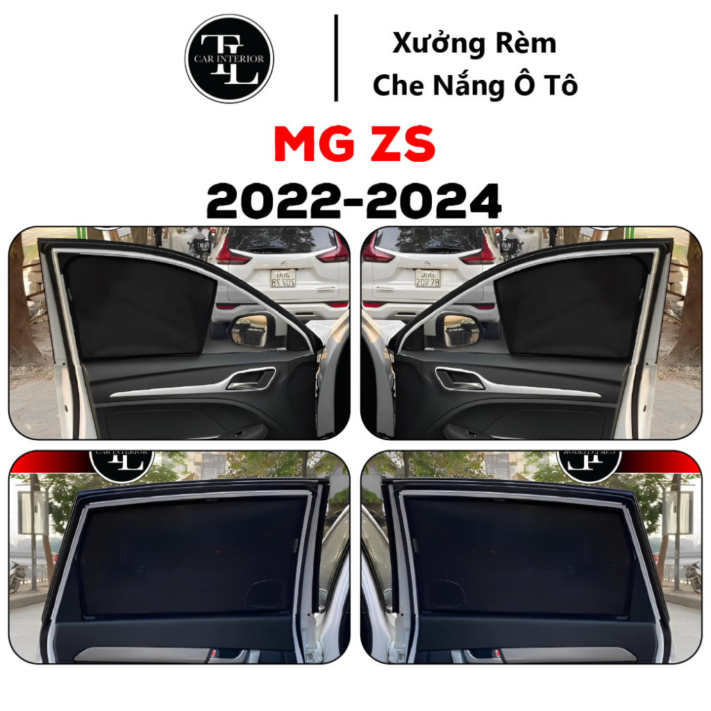 Rèm che nắng nam châm loại 1 Xe Mg Zs 2022-2024 Bộ 4 tấm chuẩn form xe ...
