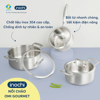 Nồi Chảo Inox Omi Gourmet/ Essential: Chống Dính Tự Nhiên, An Toàn, Tiết Kiệm Năng Lượng - Inochi