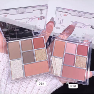 Bảng Phấn Mắt Lấp Lánh 7 Màu Sắc Dễ Thương Dành Cho Bạn Nữ