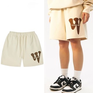 Quần Short Dây Rút Dáng Rộng Phong Cách RETRO , Quần Đùi LoveStudio In Họa Tiết Chữ W Đường Phố Cho Nam Và Nữ