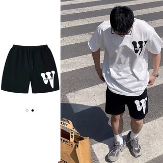 Quần Short Dây Rút Dáng Rộng Phong Cách RETRO , Quần Đùi LoveStudio In Họa Tiết Chữ W Đường Phố Cho Nam Và Nữ