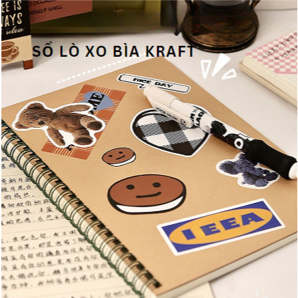 50 Miếng Dán Sticker Retro - Hình Dán Cute, Sticker Trang Trí Sổ Bìa Còng, Sổ Tay Lò Xo