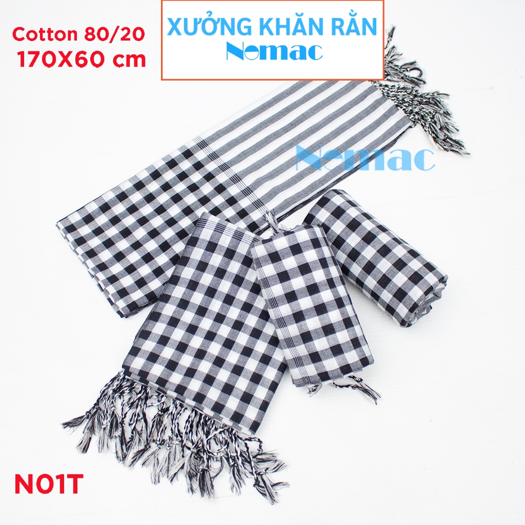Khăn rằn Nam bộ - Campuchia size lớn 170x60cm/ Khăn đi phượt Nomac ...