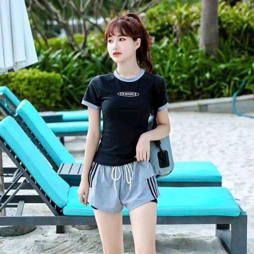 DB020 Bộ bơi,đồ bơi nữ 2 mảnh quần đùi 2 lớp dáng thể thao năng động, bộ bơi đi biển HAN.T Shop