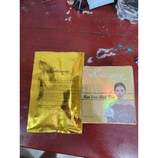 Kem Face Nhân Sâm N'collagen 25g Kèm Tẩy Tế Bào, Giúp da trắng sáng, giảm nám, tàn nhan