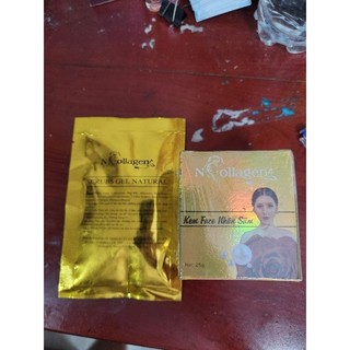 Kem Face Nhân Sâm N'collagen 25g Kèm Tẩy Tế Bào, Giúp da trắng sáng, giảm nám, tàn nhan