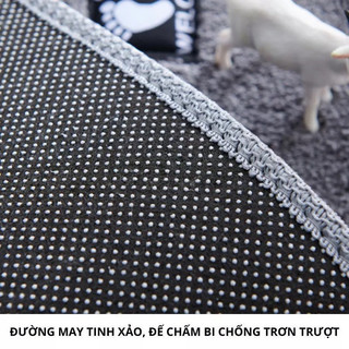 Thảm lau chân lông cừu len mềm thảm chùi chân thấm hút nước, Thảm chùi chân siêu thấm hút 40x60cm