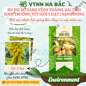 Hạt giống Đu Đủ Vỏ Vàng Vĩnh Thành (5 hạt) trái sai, nặng, trồng quanh năm