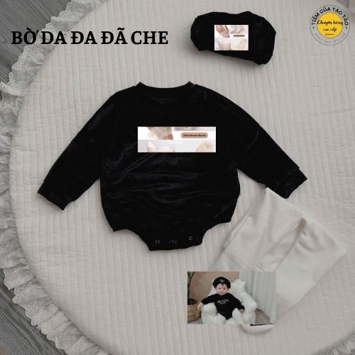 (HÀNG CÓ SẴN) Set suit Pra da tặng mũ, quần tất trắng HÀNG CAO CẤP có in chữ chất đẹp phong cách hàn quốc cho bé gái