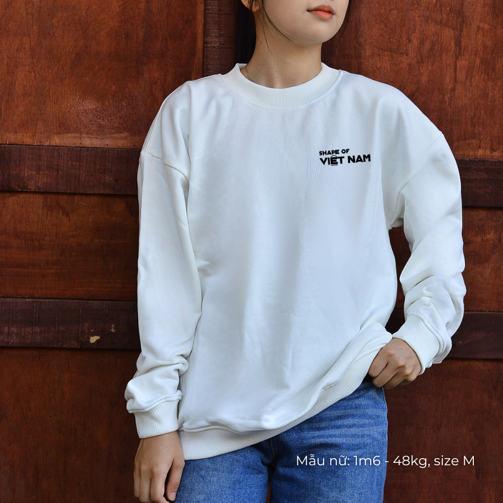 Áo dài tay Sweater nỉ chân cua (Nỉ Da Cá) thương hiệu Goodore mẫu Việt Nam dáng Oversize năng động mùa thu đông