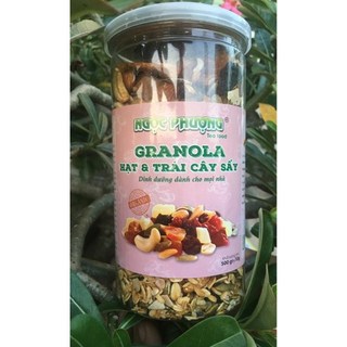 Ngũ cốc Granola siêu hạt, siêu dinh dưỡng, nguyên vị, thơm ngon hộp 500 gram