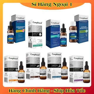 Serum Compliment 2% BHA Hyaluronic Acid B5 5% Vitamin C 20% Làm Sạch Da, Giảm Mụn Trắng Da 27ml của Nga