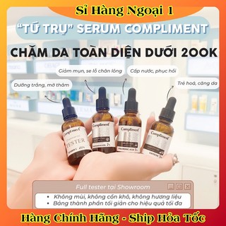 Serum Compliment 2% BHA Hyaluronic Acid B5 5% Vitamin C 20% Làm Sạch Da, Giảm Mụn Trắng Da 27ml của Nga