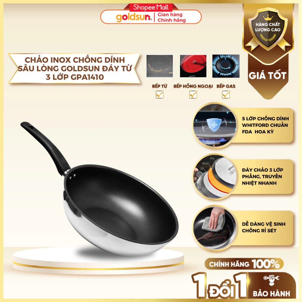 Chảo Goldsun sâu lòng GPA1410