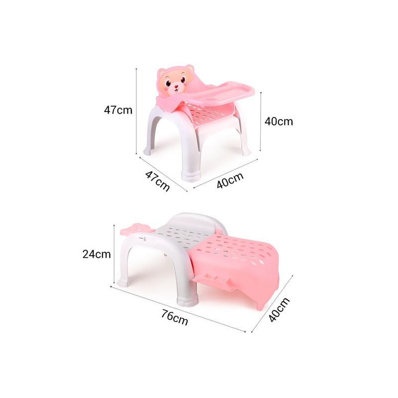 Ghế ăn dặm cho bé kiêm ghế gội đầu biến hình 3 in 1 bé