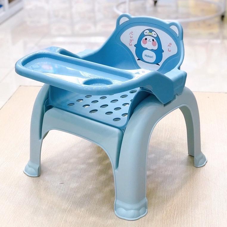 Ghế ăn dặm cho bé kiêm ghế gội đầu biến hình 3 in 1 bé