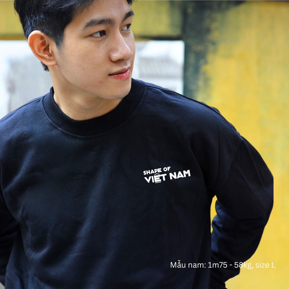 Áo dài tay Sweater nỉ chân cua (Nỉ Da Cá) thương hiệu Goodore mẫu Sài Gòn dáng Oversize năng động mùa thu đông